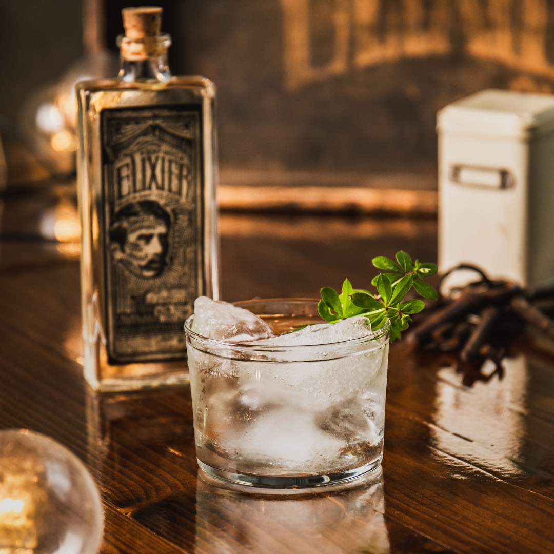 Elixier Gin Miniatur | Kiste | 12x 10cl